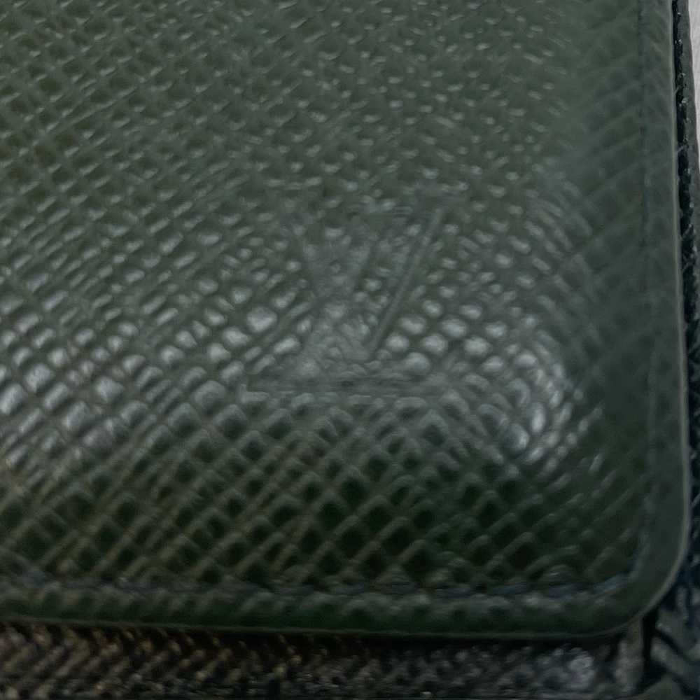 Louis Vuitton Vintage EPI Green Taiga Leather Bifold Wallet Unisex 4" Γ 3.5" - Picture 4 of 13